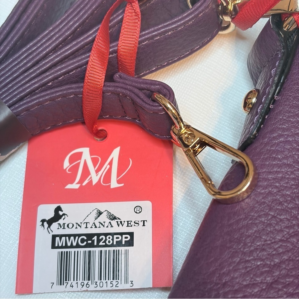 Montana West Elegant Plum Purple Shoulder Bag - Picture 4 of 10